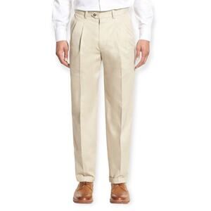 Nordstrom Men’s Classic SmartCare Pleated Supima Cotton Dress Pants 31x34 NWT